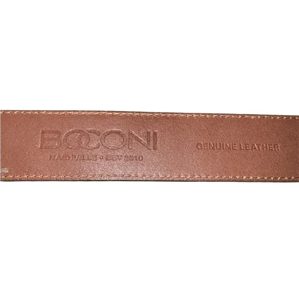 Biconi NWT Genuine Leather Belt in Cognac Size 34